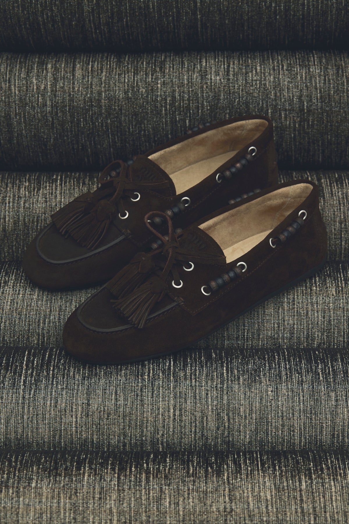 suede boat shoe