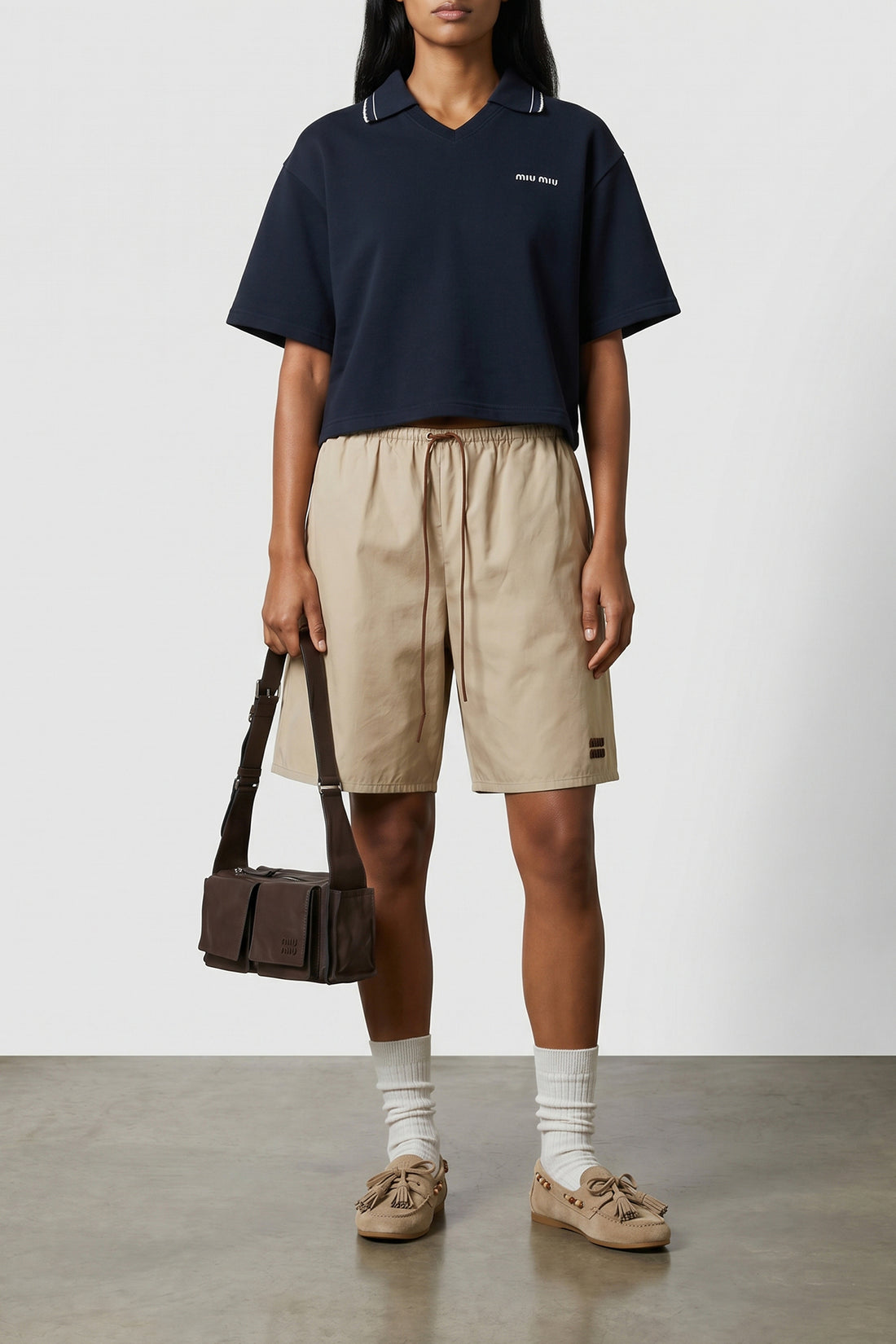 MIU MIU 36 suede boat shoe
