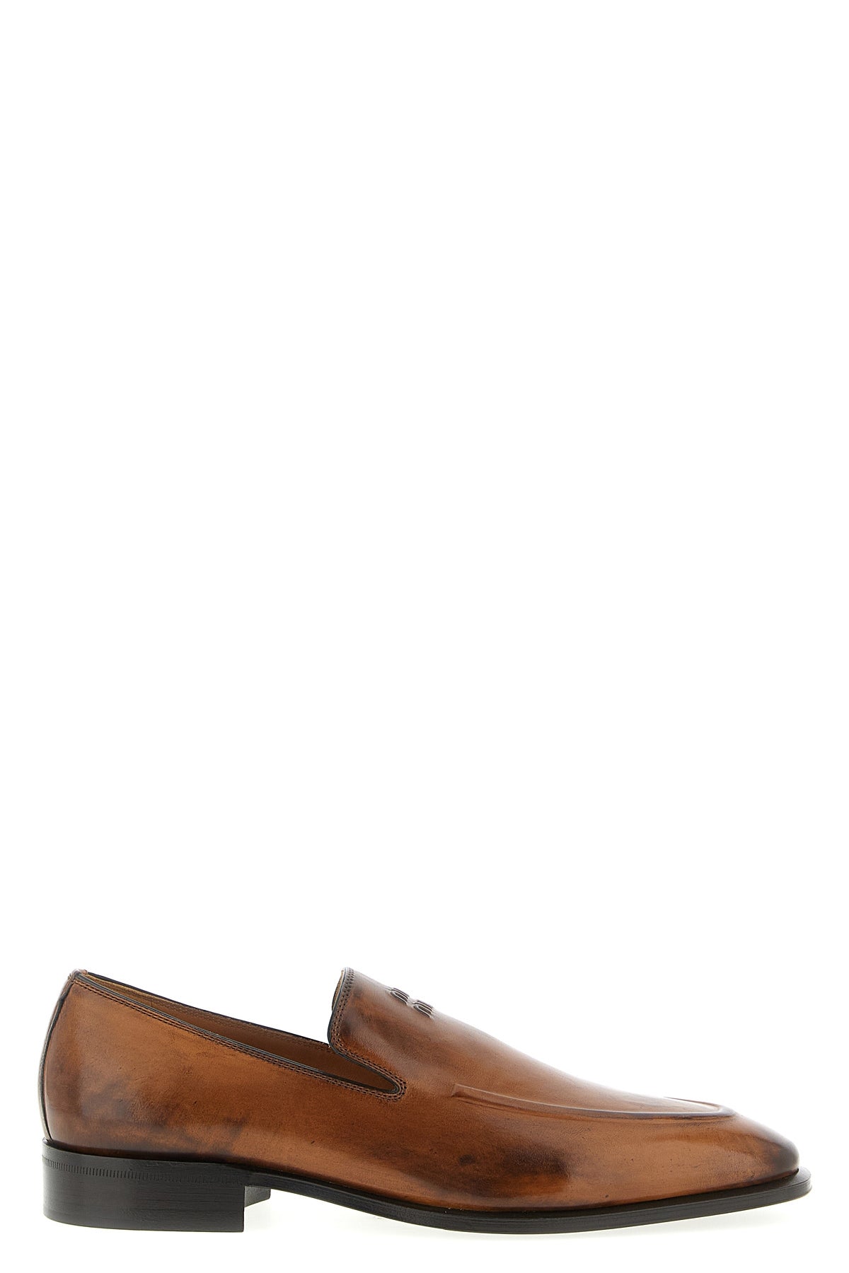 hand-waxed calf leather loafers