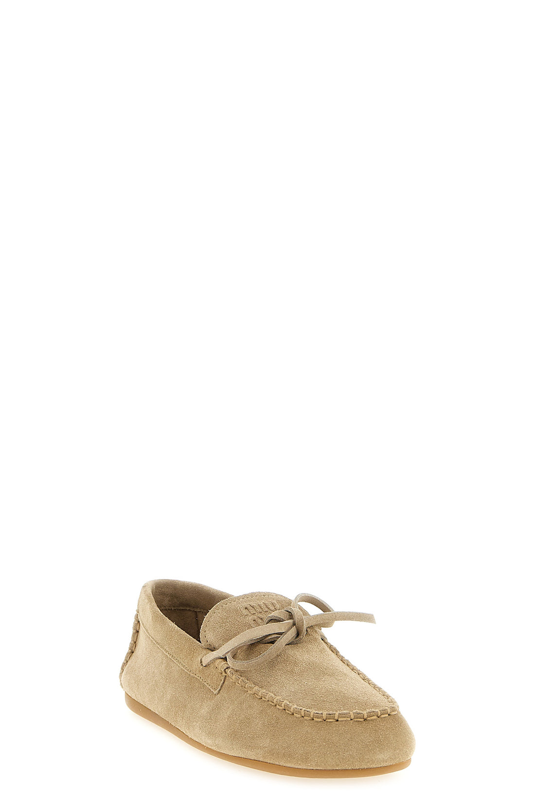 MIU MIU 37 deck suede loafers