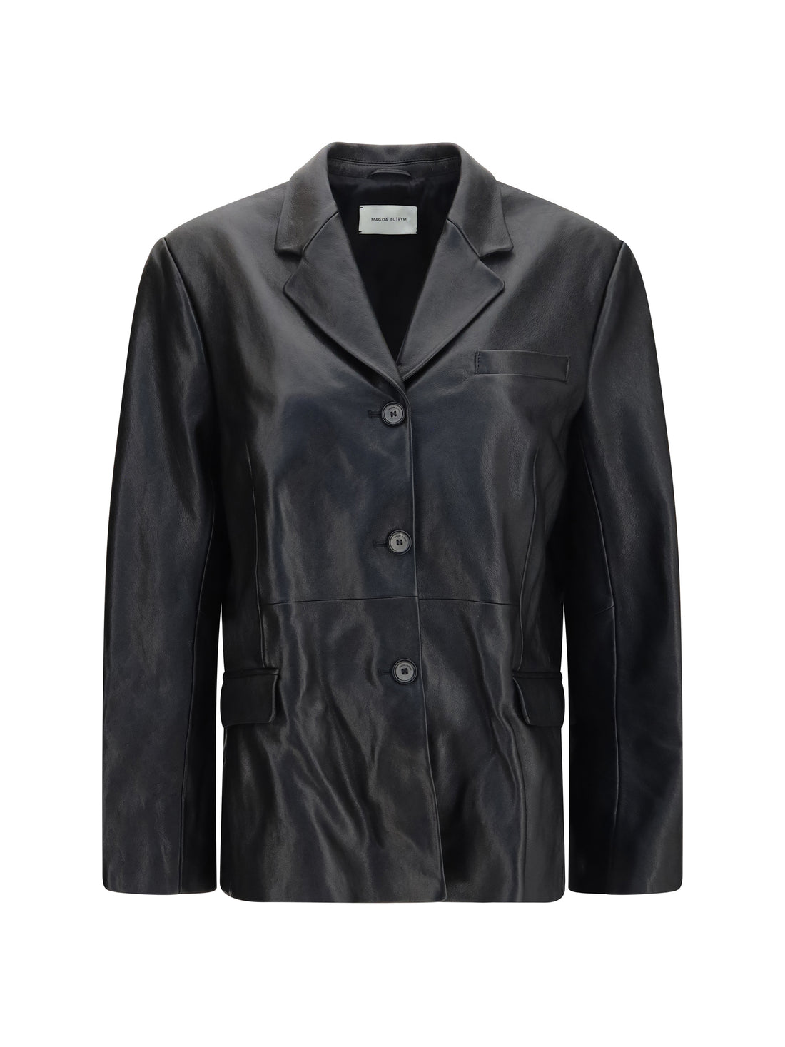 MAGDA BUTRYM 36 leather blazer jacket