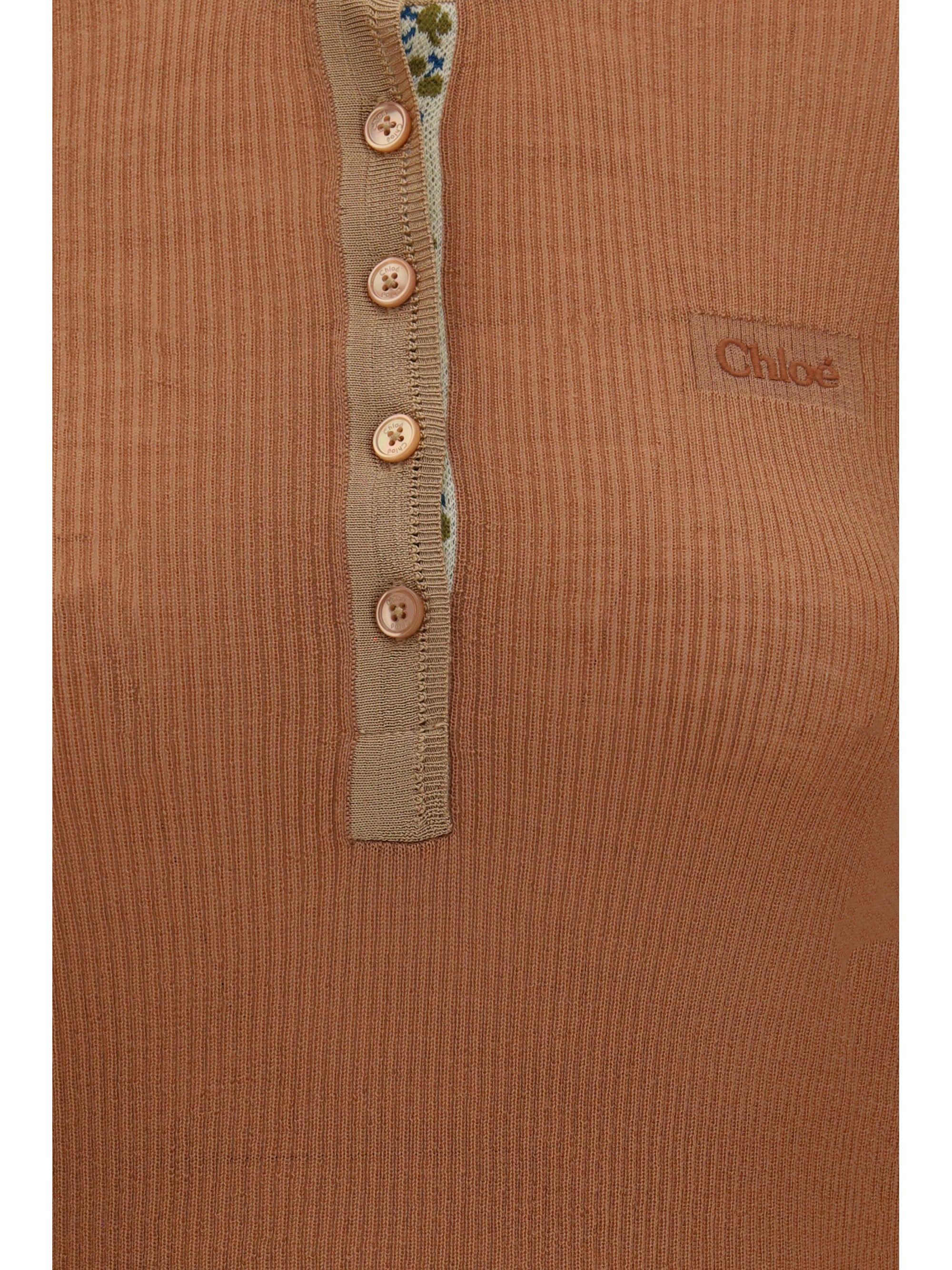 ultra-fine wool knit henley top