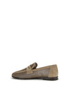 sparkling net leather loafers