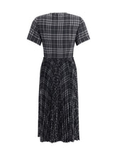 BURBERRY 8 check wool blend kilt dress