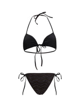 MISSONI 42 zigzag mesh triangle bikini with sequins