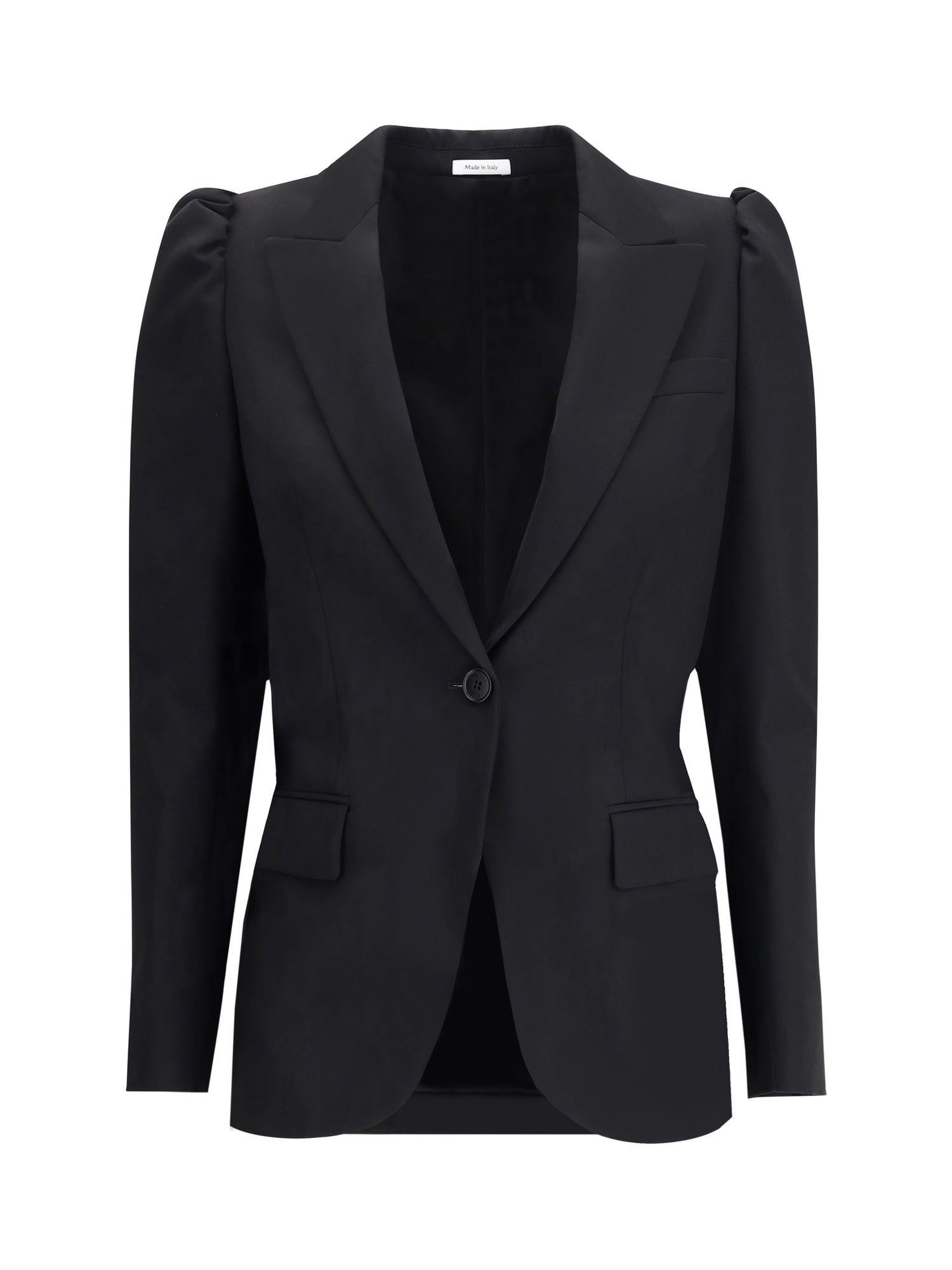 ALEXANDER MCQUEEN 42 black single-breasted jacket