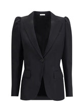 ALEXANDER MCQUEEN 42 black single-breasted jacket