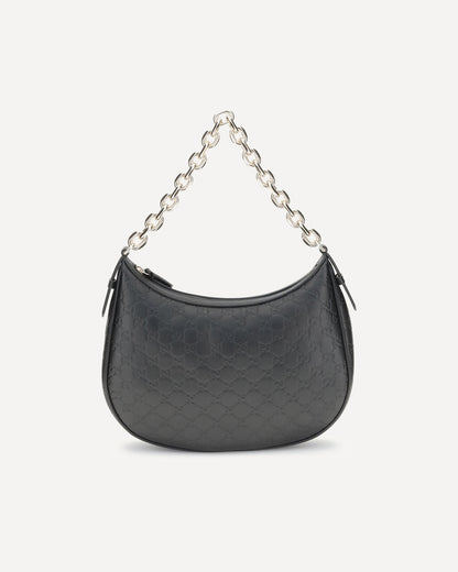 Gucci Gg Emblem Shoulder Bag Black