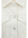 cocoon reversed-effect raw denim jacket