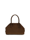 medium talia trank crocodile-effect suede shopping bag