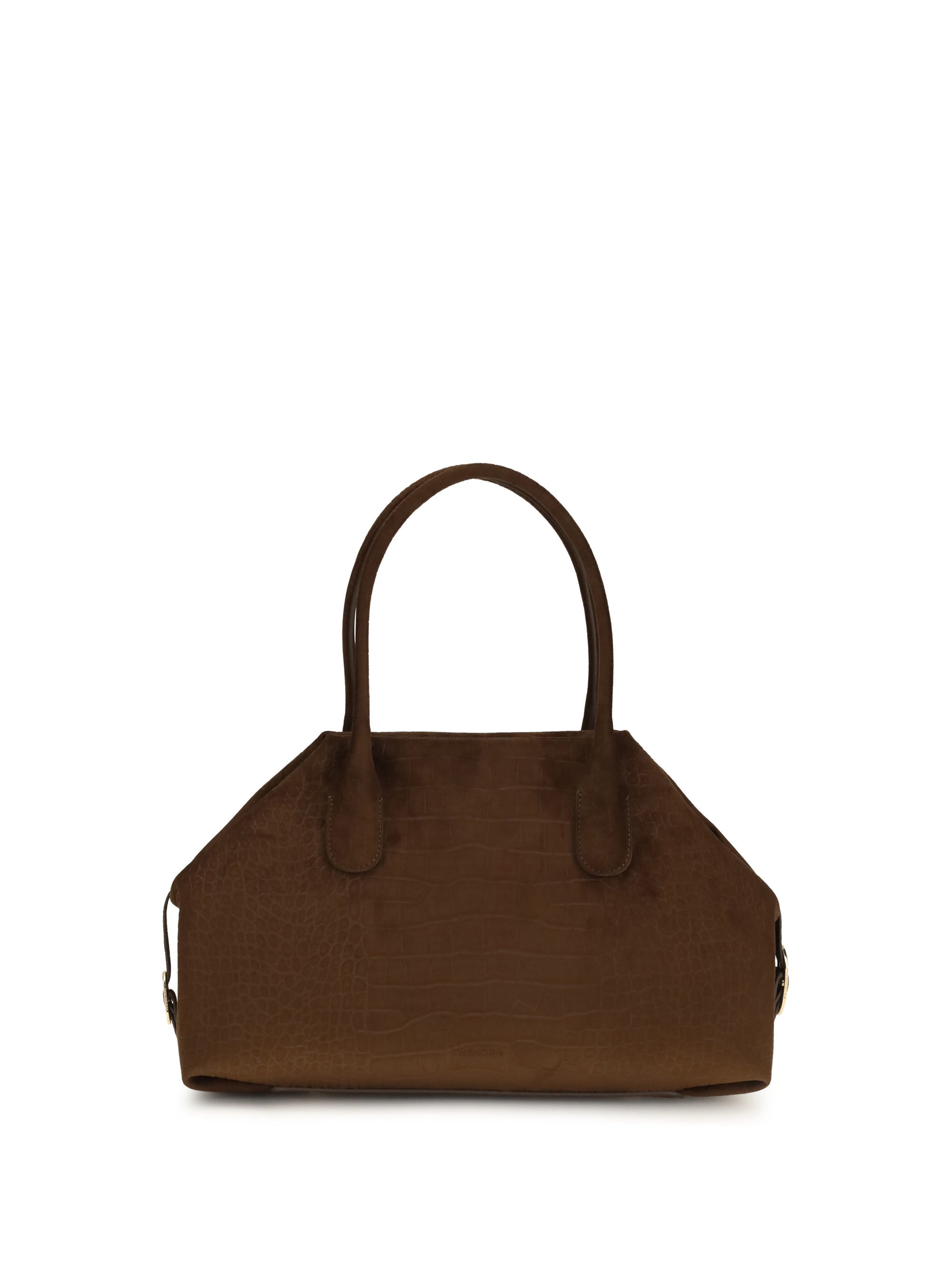 medium talia trank crocodile-effect suede shopping bag