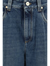 contemporary loose authentic denim pants with monili