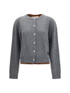 layered effect cashmere cardigan