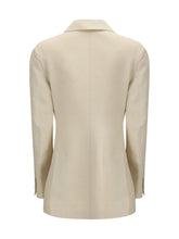 P.A.R.O.S.H. L double-breasted blazer in a ribbed fabric