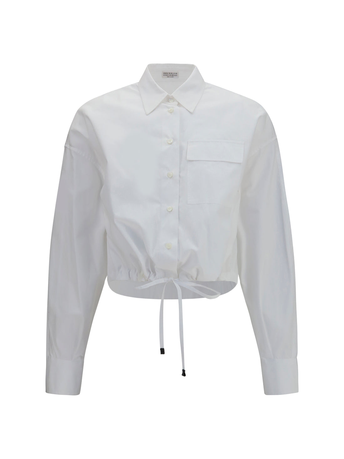 BRUNELLO CUCINELLI S cotton shirt with drawstring waist