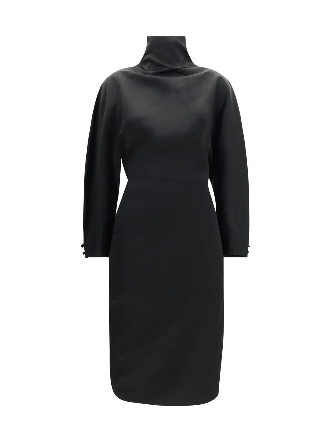 KHAITE 4 harlin draped ramie-blend satin dress