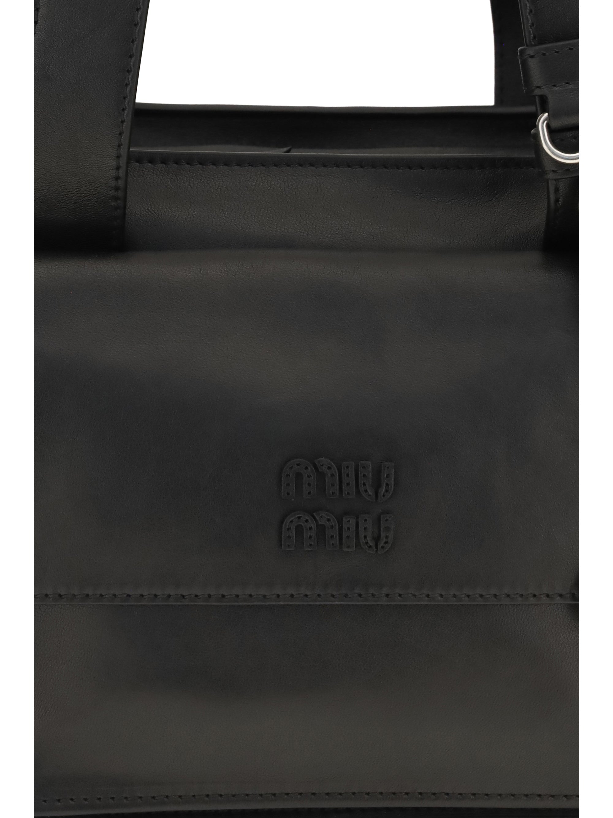 utilitaire leather shoulder bag