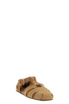 cotton and nappa sandals