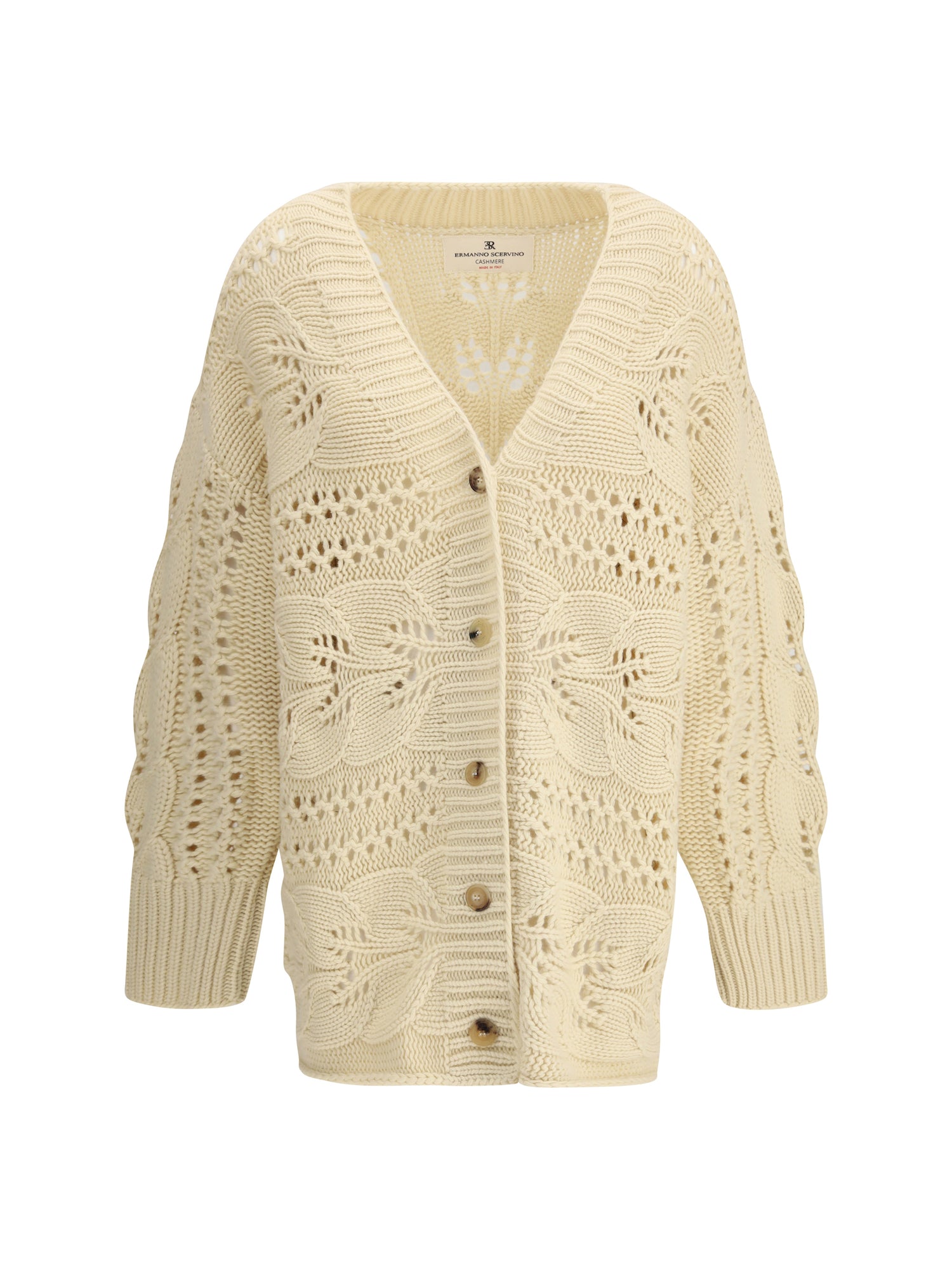 ERMANNO SCERVINO 38 perforated cashmere cardigan