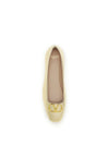 vlogo signature laminated leather ballerinas