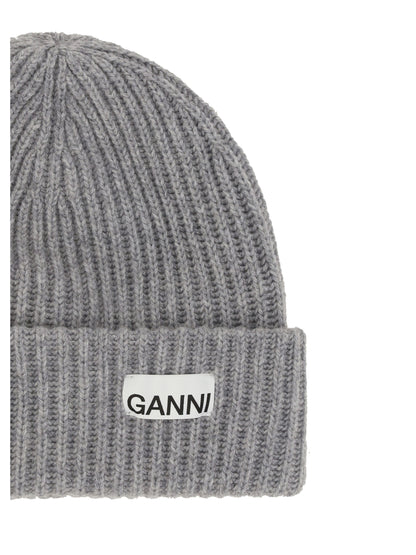 GANNI OS beanie hat