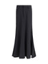 BALENCIAGA 36 godet maxi skirt in virgin wool