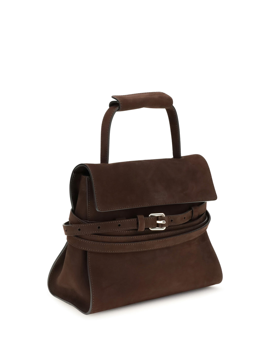 MOSCHINO OS medium top handle bag with buckle detail