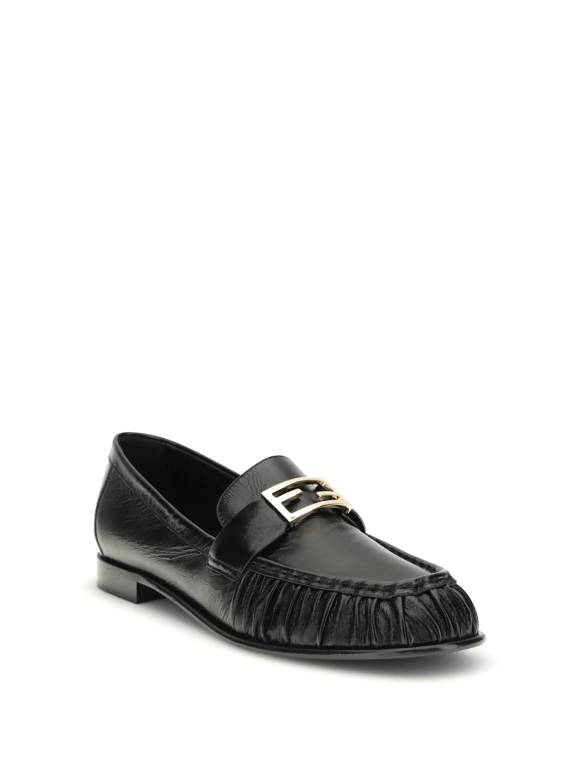 FENDI 36 nappa baguette loafers