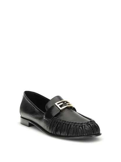 FENDI 36 nappa baguette loafers