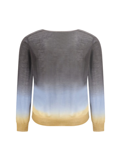 MIRROR IN THE SKY L gradient effect surya henley cardigan