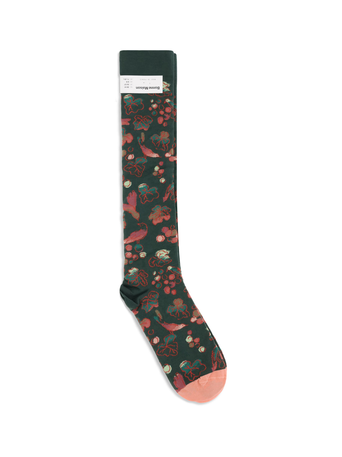 BONNE MAISON 36-38 nature-inspired pattern socks