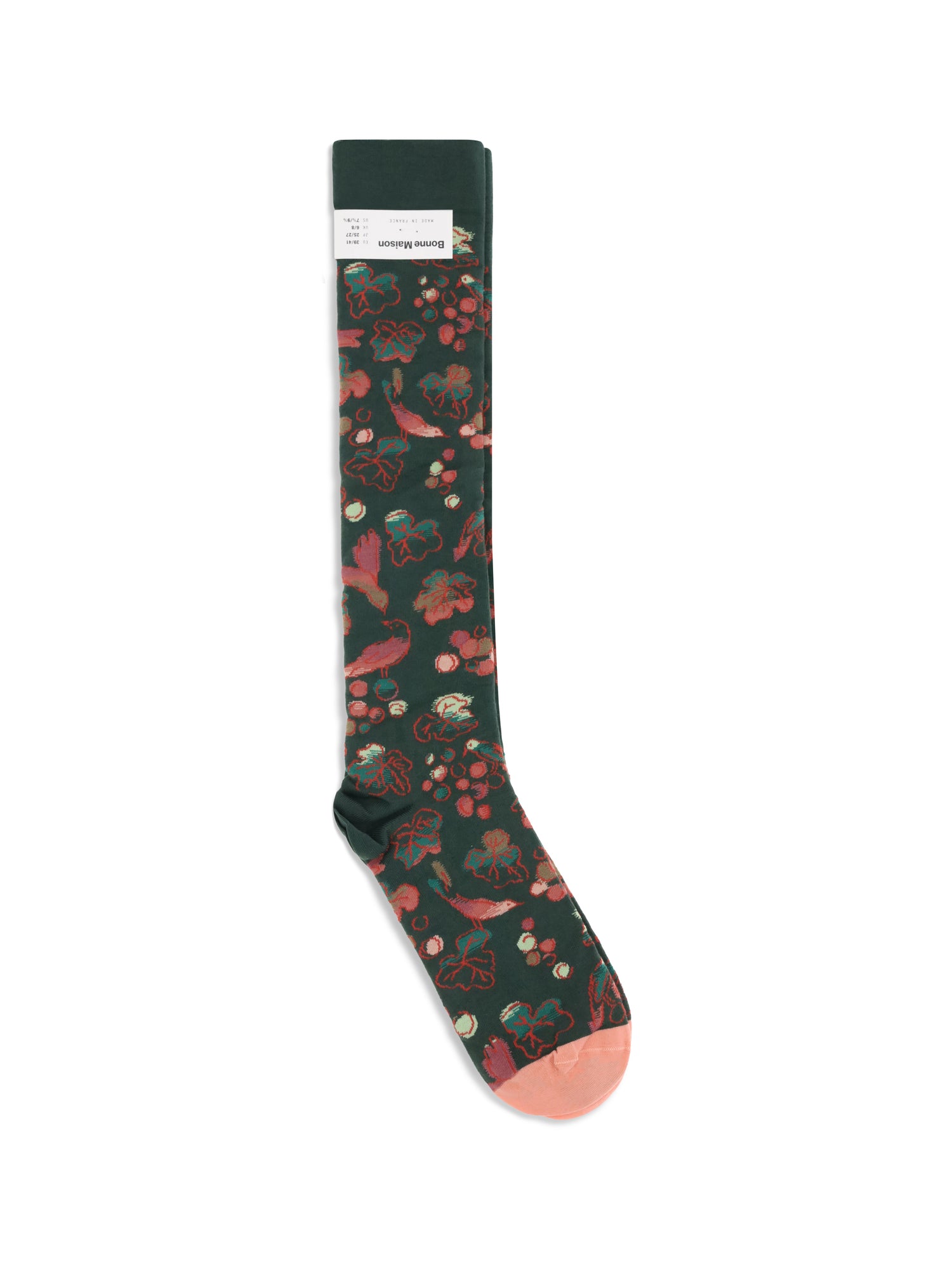 BONNE MAISON 36-38 nature-inspired pattern socks