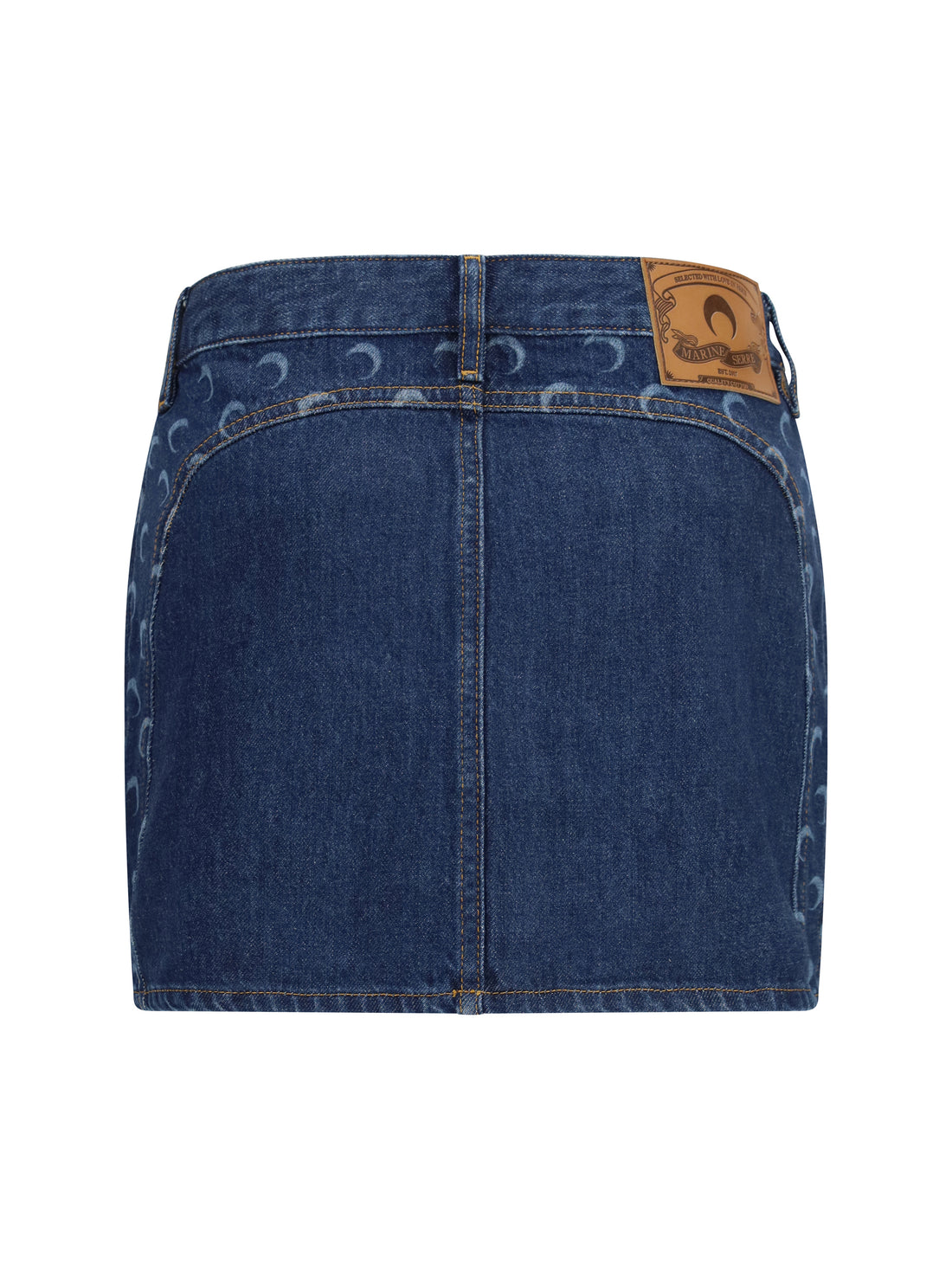 MARINE SERRE 36 zipped mini skirt 