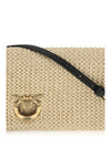 love bag click soft horizontal classic in raffia