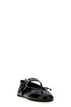 shiny patent leather ballet flats