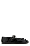 shiny patent leather ballet flats