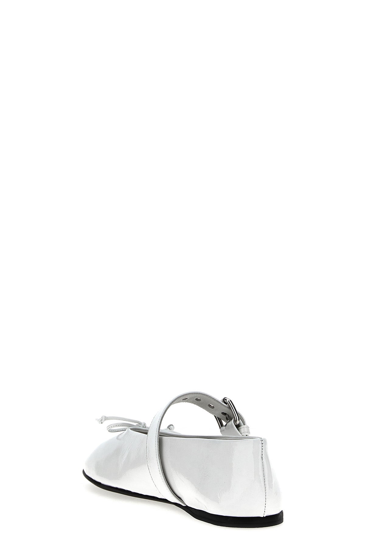 shiny patent leather ballet flats