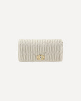 Miu Miu Matelassé Shoulder Bag White