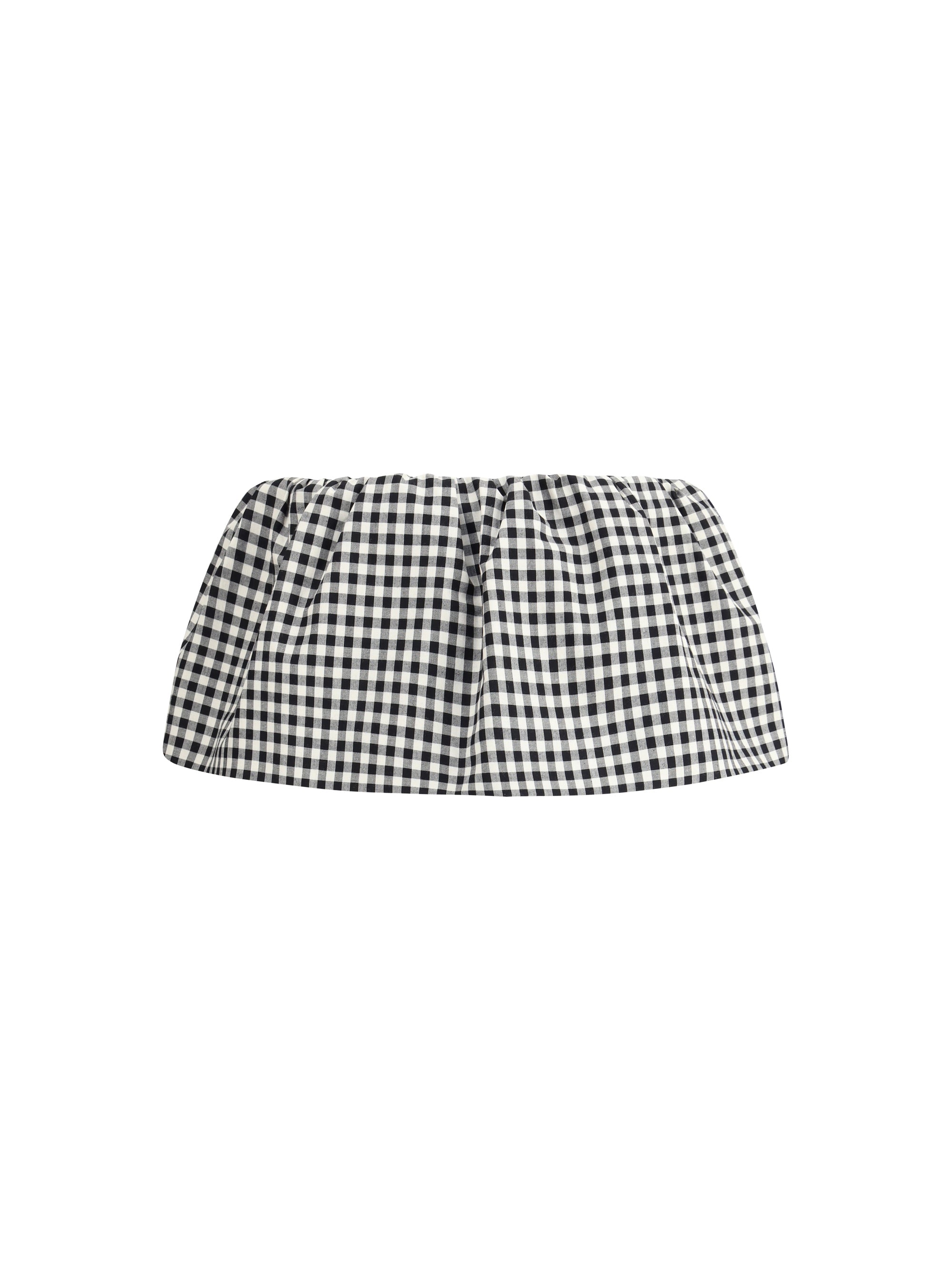 MIU MIU 40 vichy pattern miniskirt