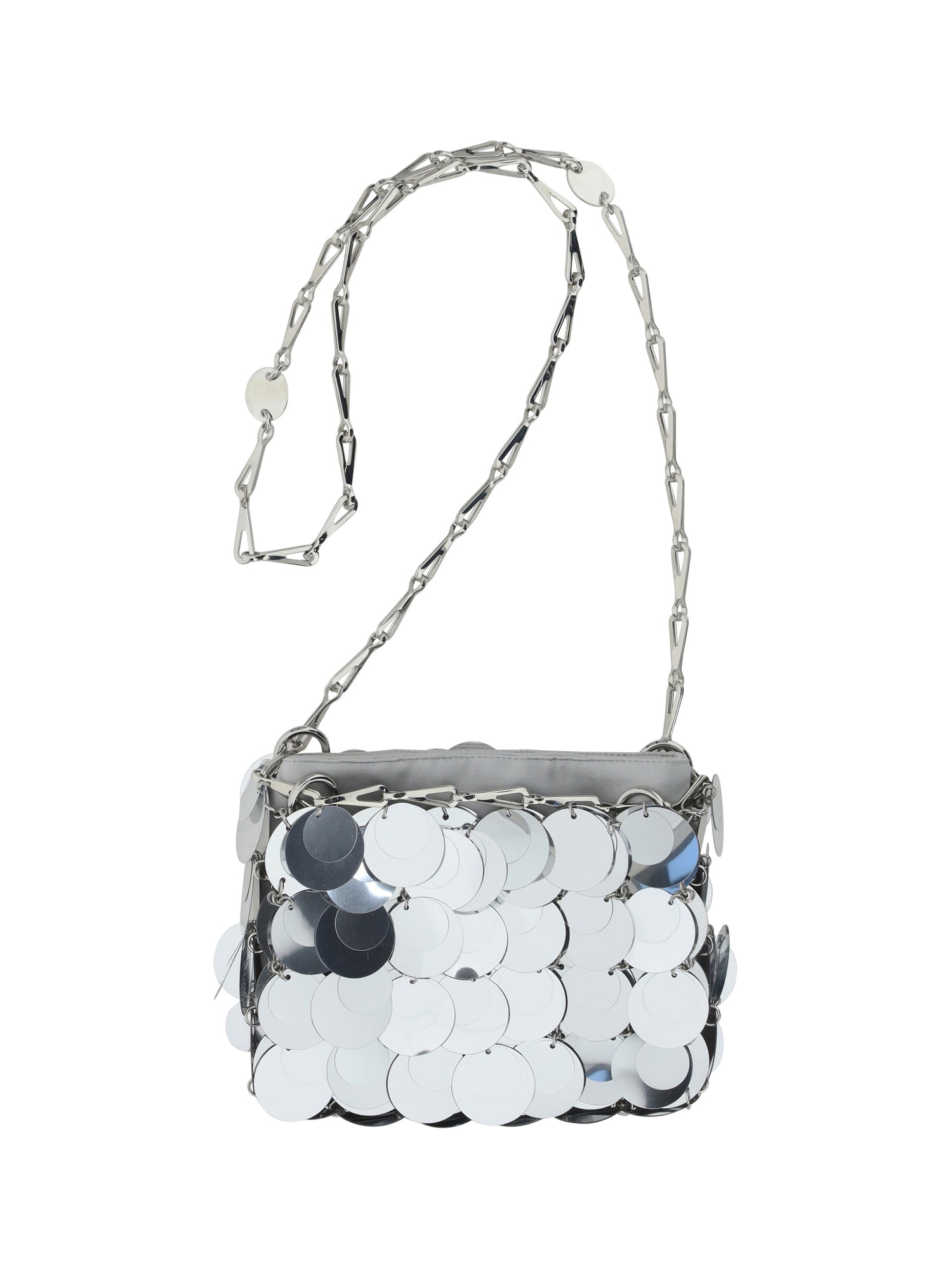 RABANNE OS sparkle nano shoulder bag