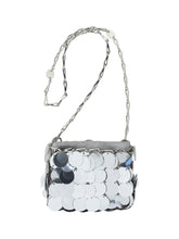 RABANNE OS sparkle nano shoulder bag