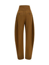 wide balloon-fit zip pants