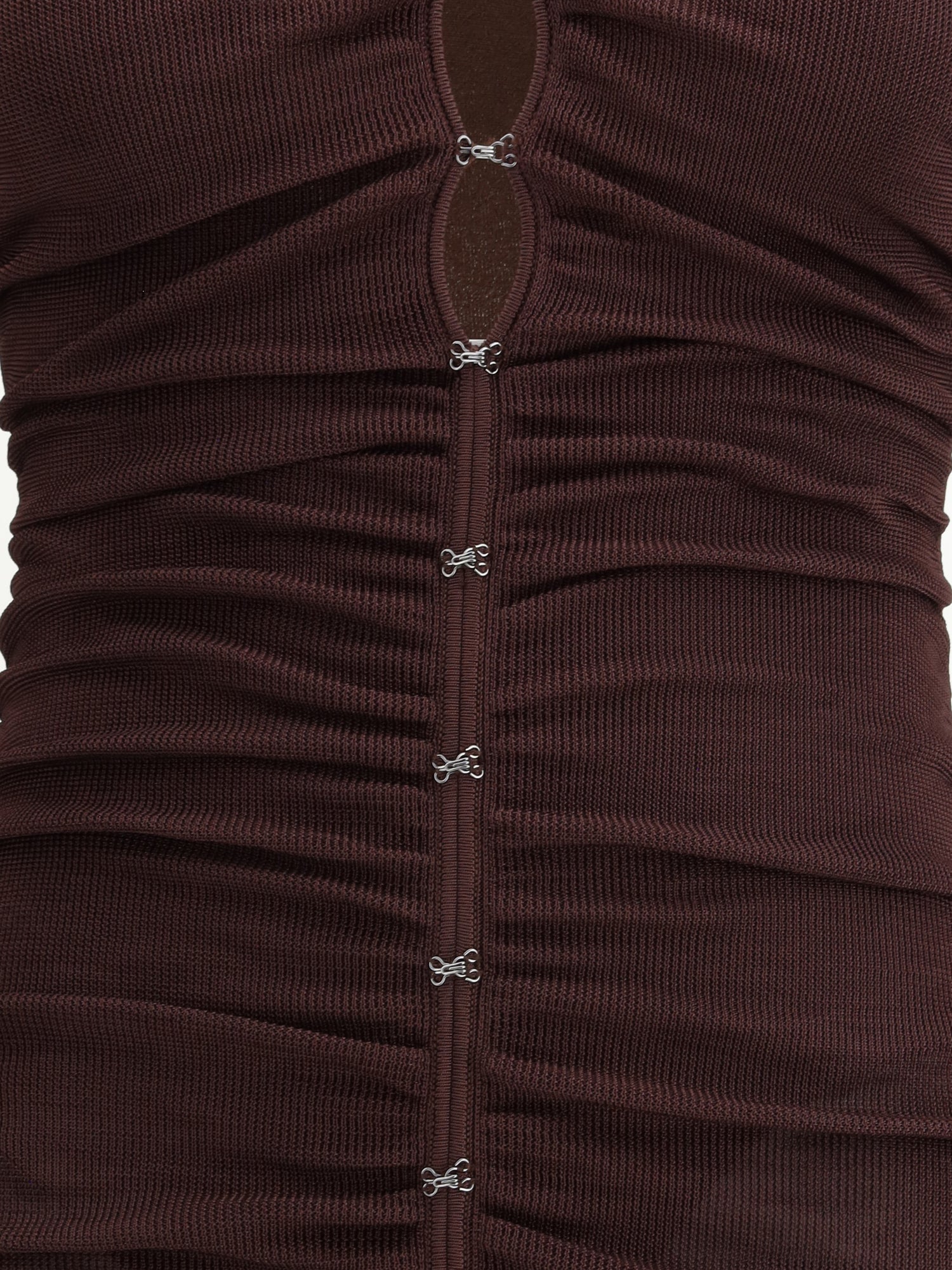 SELF-PORTRAIT S draped knit dress