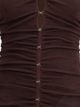 SELF-PORTRAIT S draped knit dress