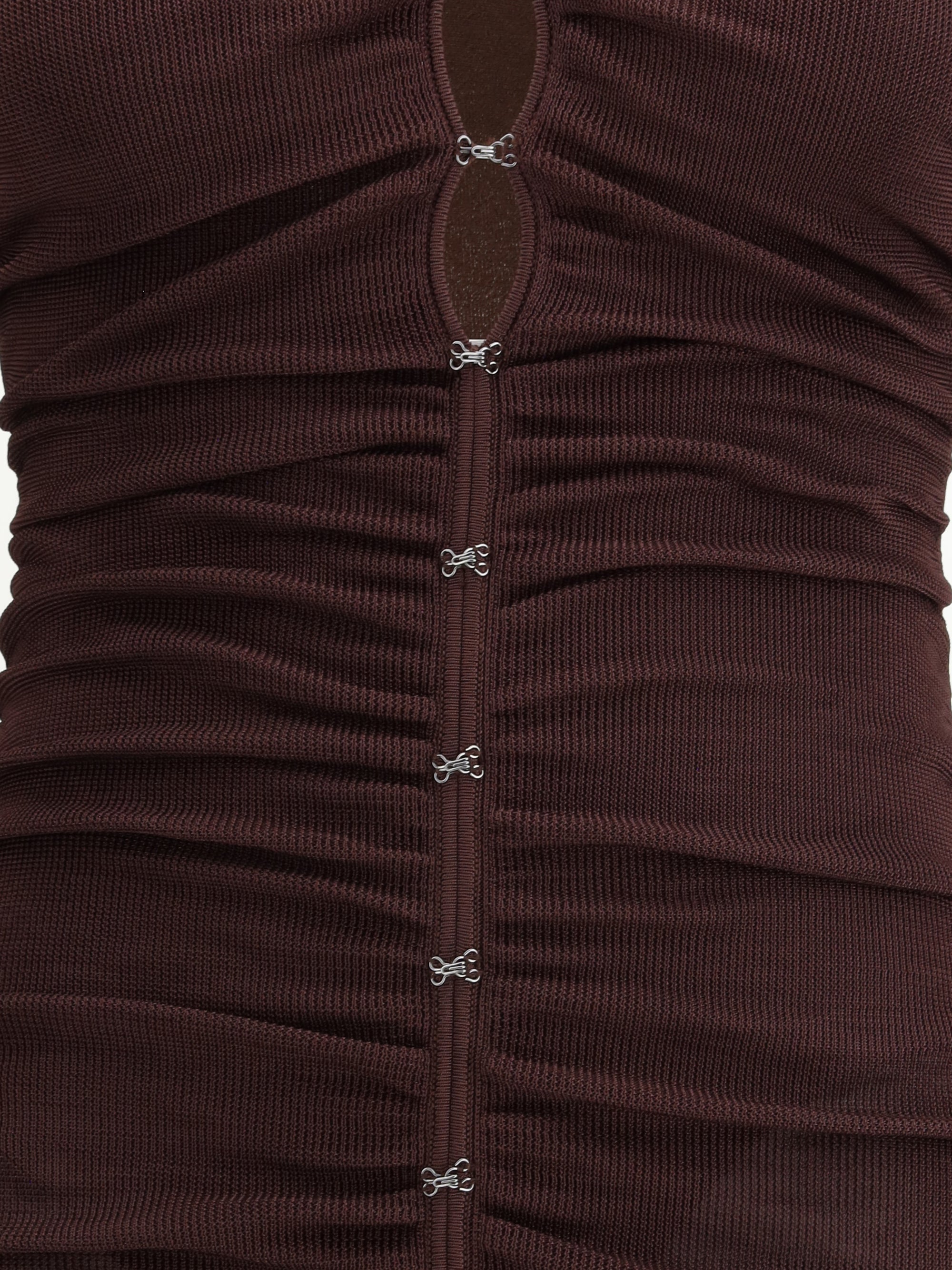 SELF-PORTRAIT S draped knit dress