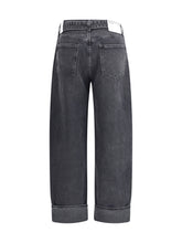 AGOLDE 27 cuffed taper wide jeans
