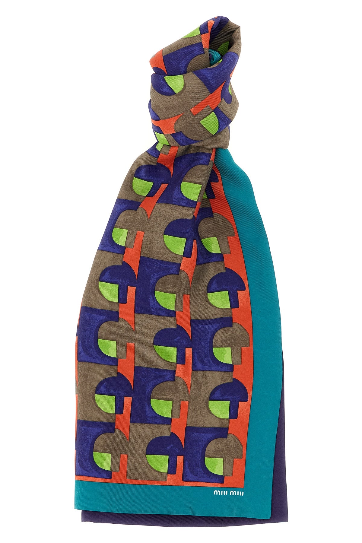medium scarf in silk twill