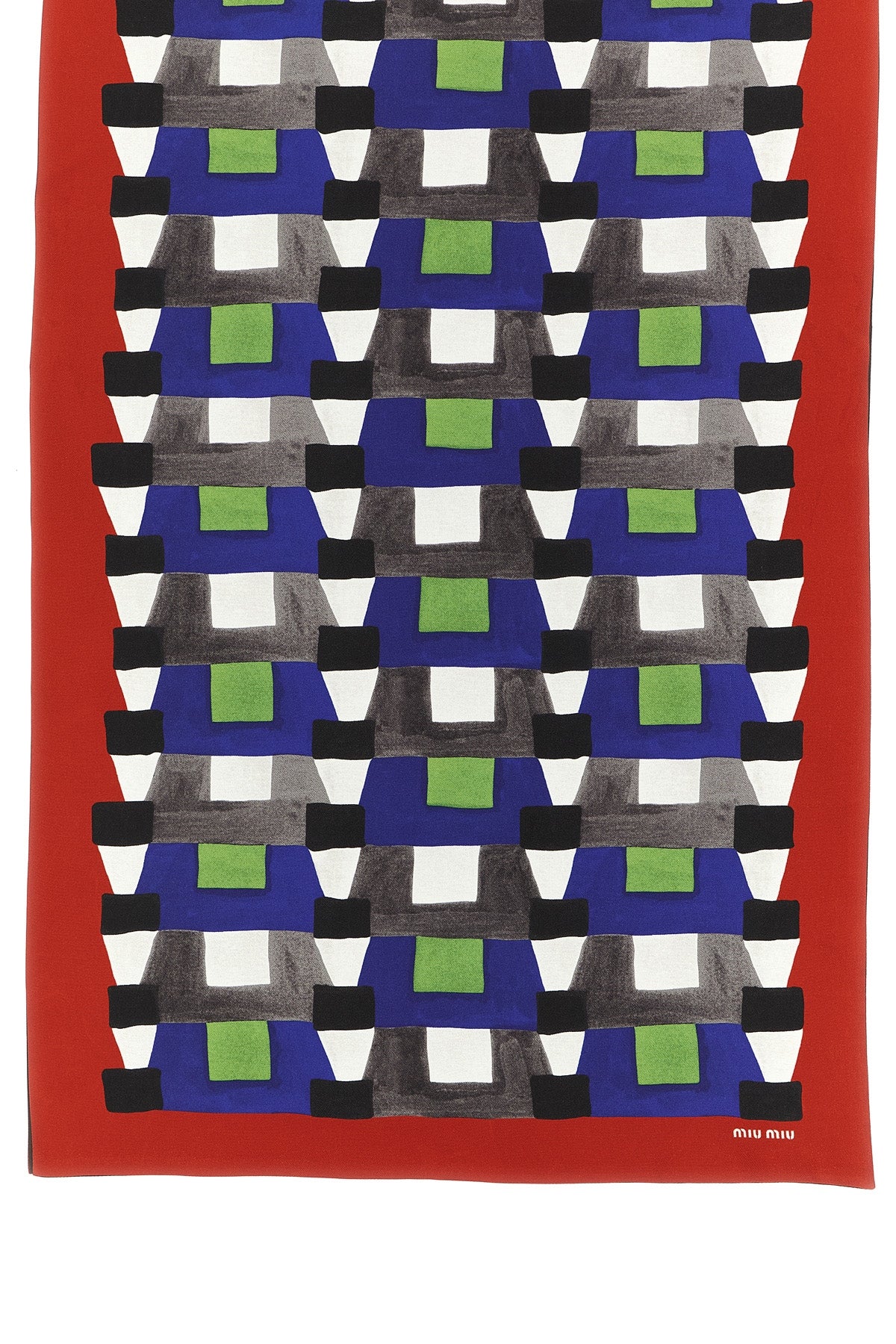 medium scarf in silk twill