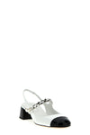 patent leather slingback