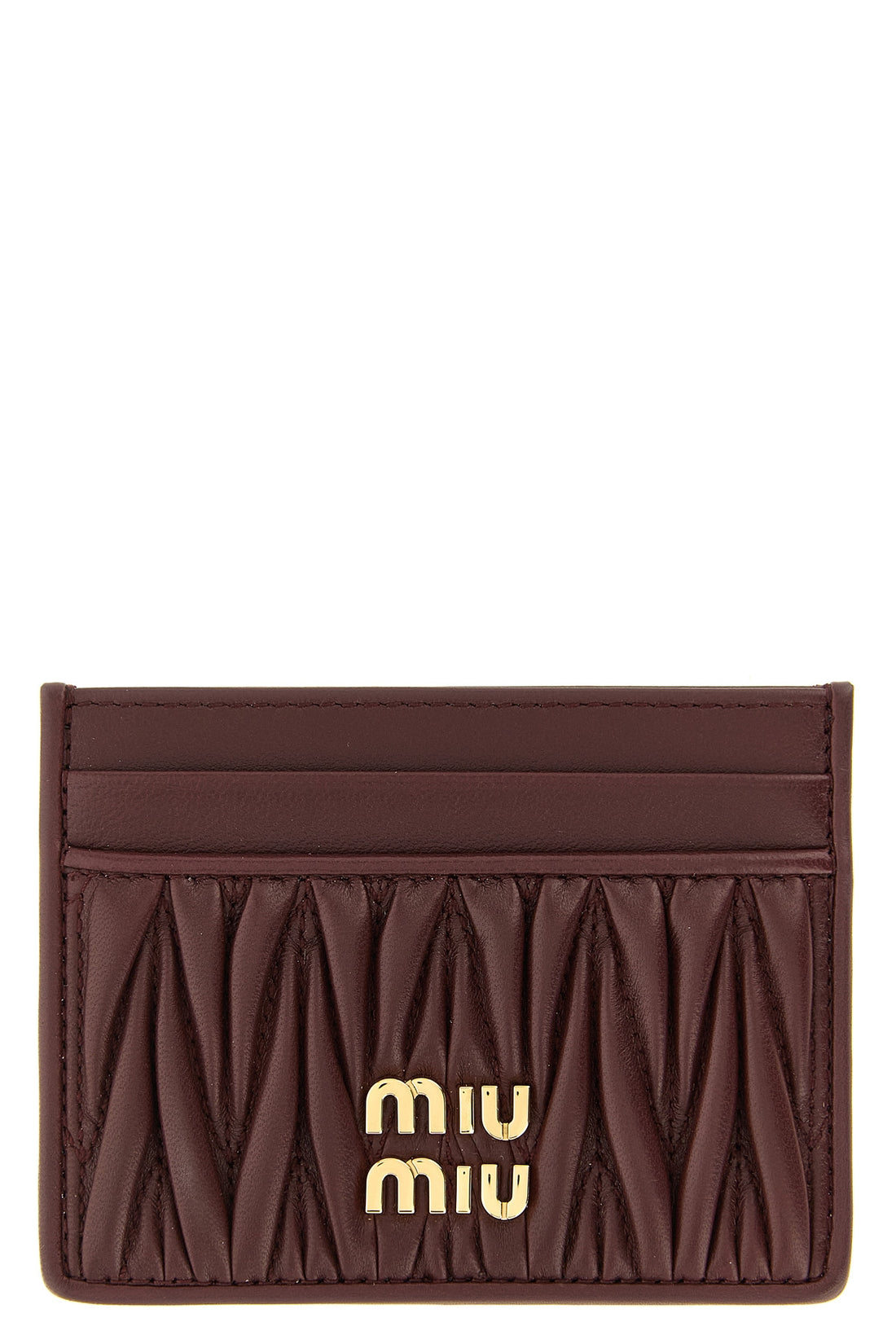MIU MIU OS nappa card holder